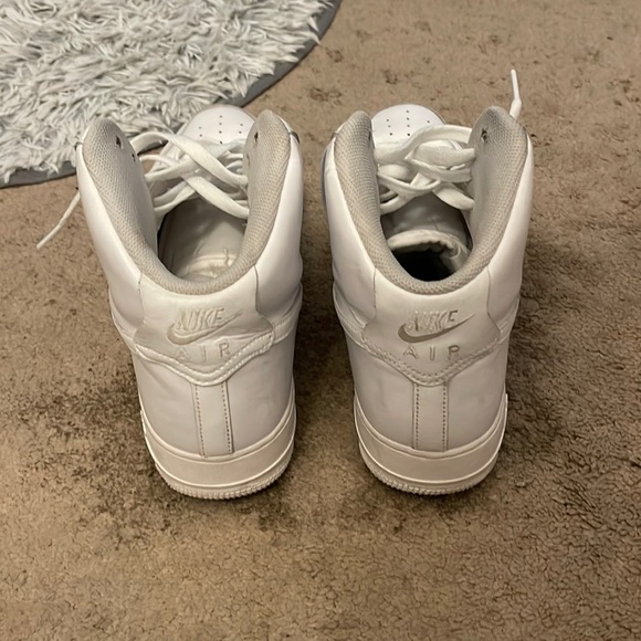 Hightop White Air Force 1’s - Picture 1 of 6